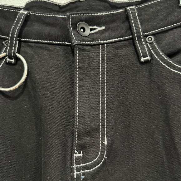 Hot Topic Sanrio My Melody Kuromi Wide Leg Pants Sz 5 Juniors Baggy Y2K Retro - Picture 8 of 12